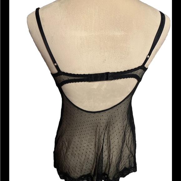 Rare Find Vtg Victoria Secret Bustier You Sexy Little Thing 36C Black Sheer Lace - Picture 3 of 7
